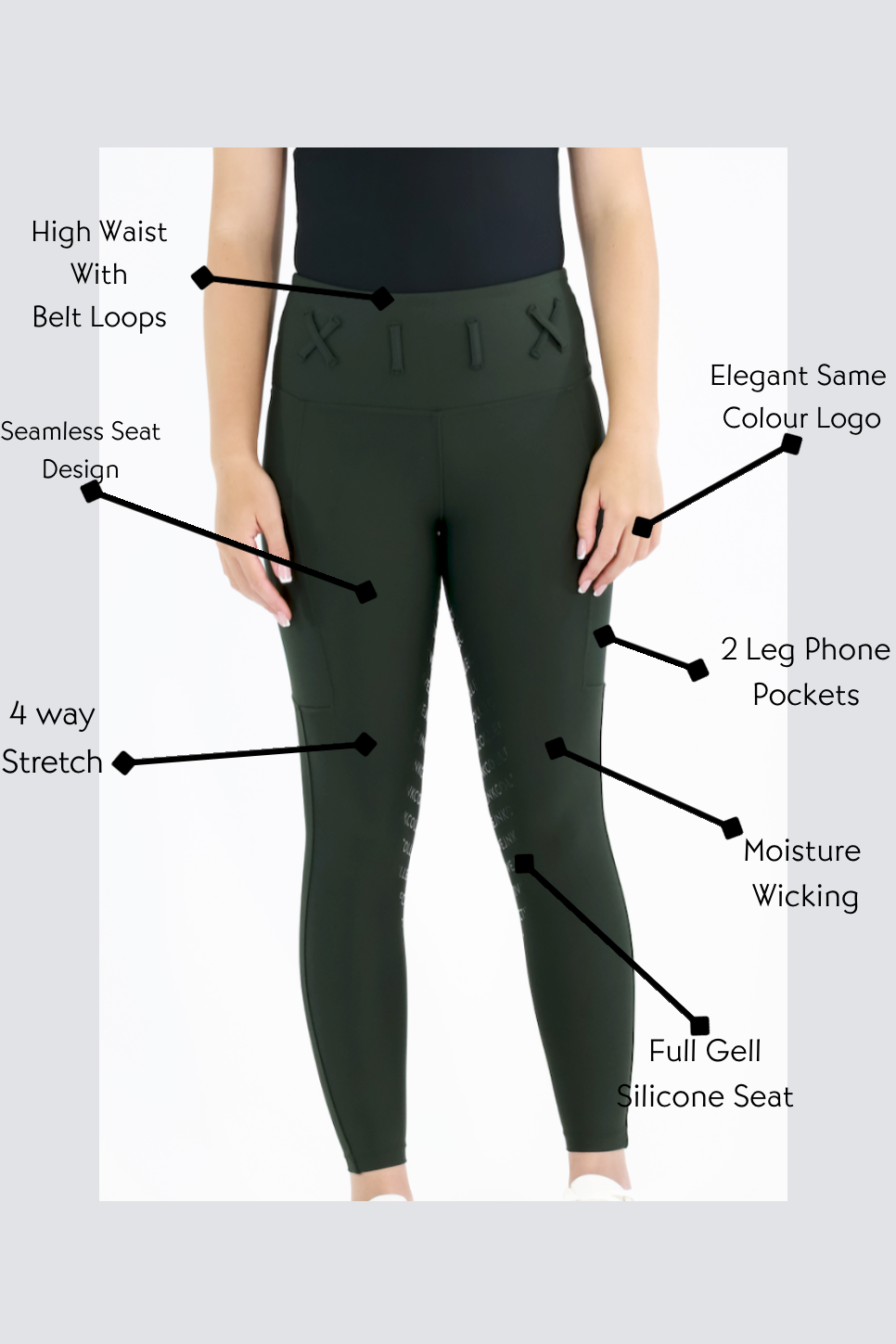 Freedom Tights-Olive Green