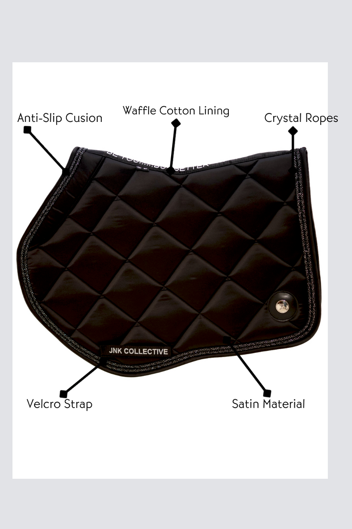Saddle Pad-Black Crystal- Jump