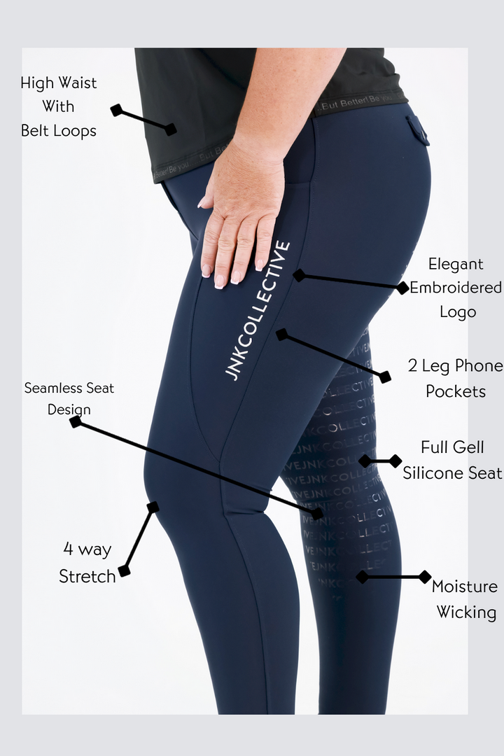 Signature Hybrid Tights-Navy