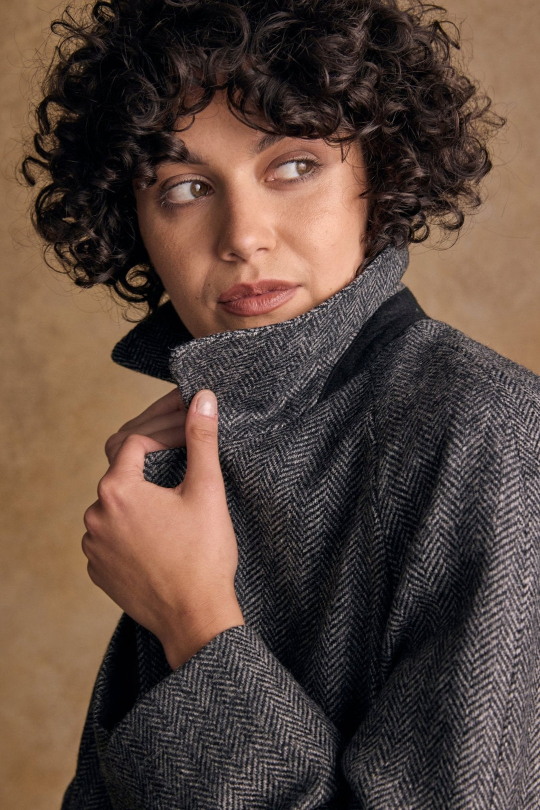 Jack Murphy Ireland - Shauna Tweed Coat - Grey Herringbone - Tweed