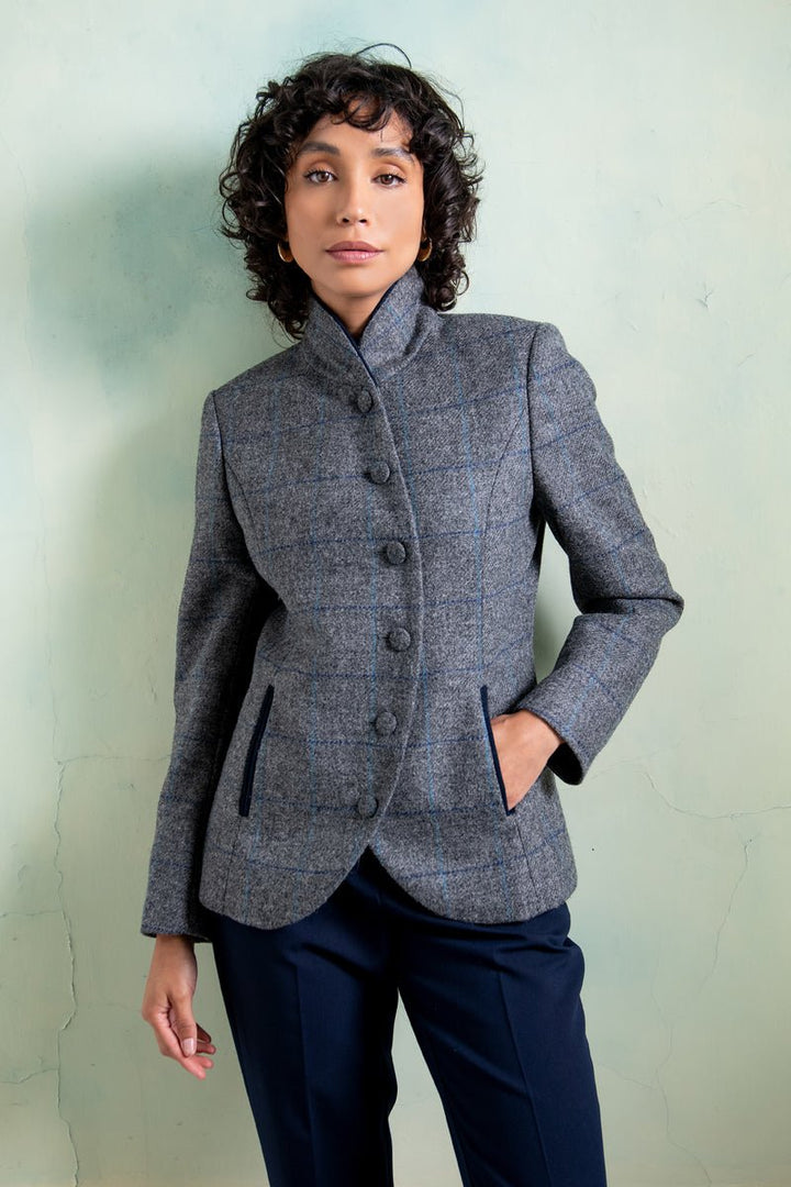 Jack Murphy Ireland - Nicole Tweed Jacket - Grey Check - Tweed