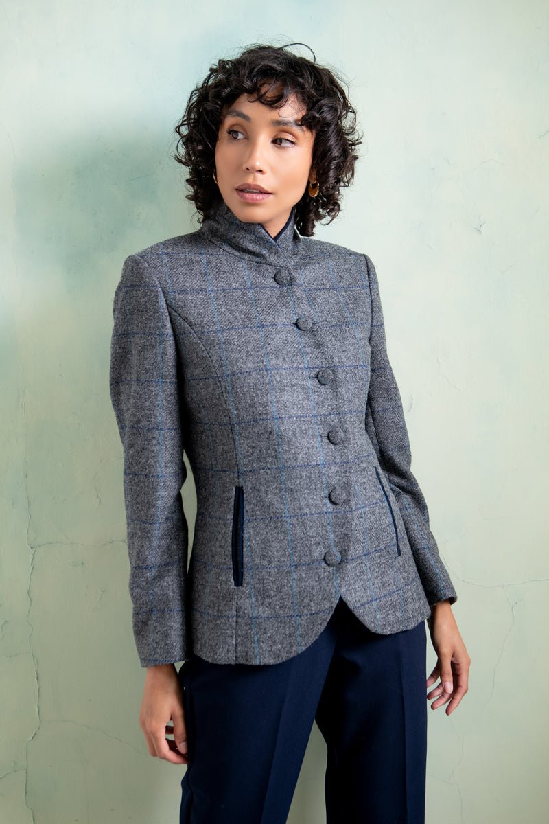 Jack Murphy Ireland - Nicole Tweed Jacket - Grey Check - Tweed