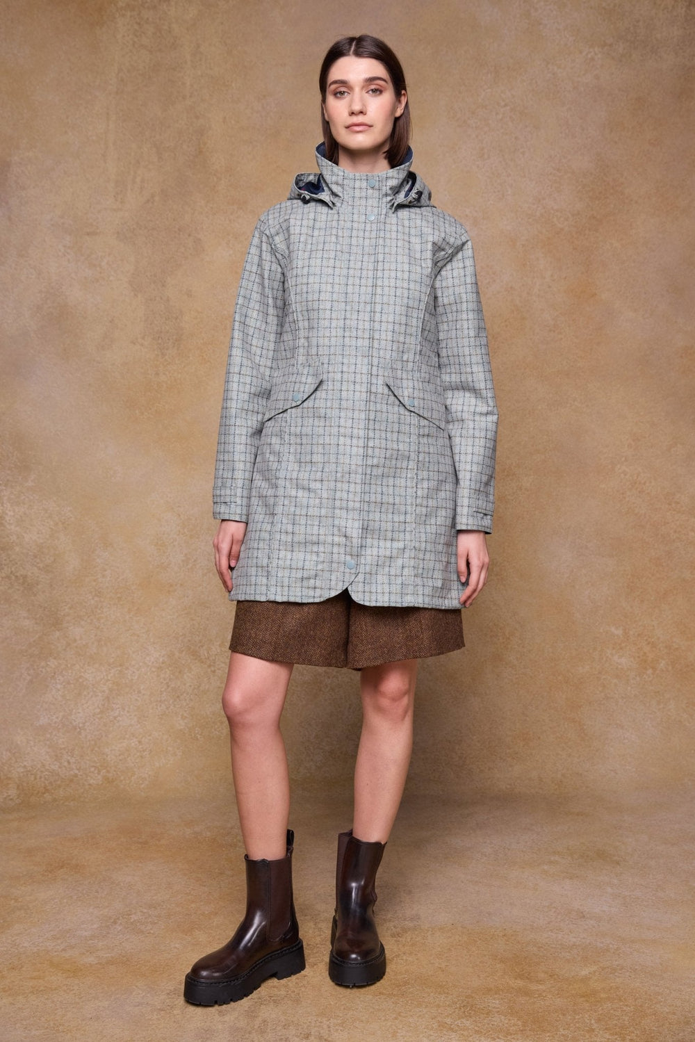 Jack Murphy Ireland - Sophia Waterproof Jacket - Jade Check - Waterproof