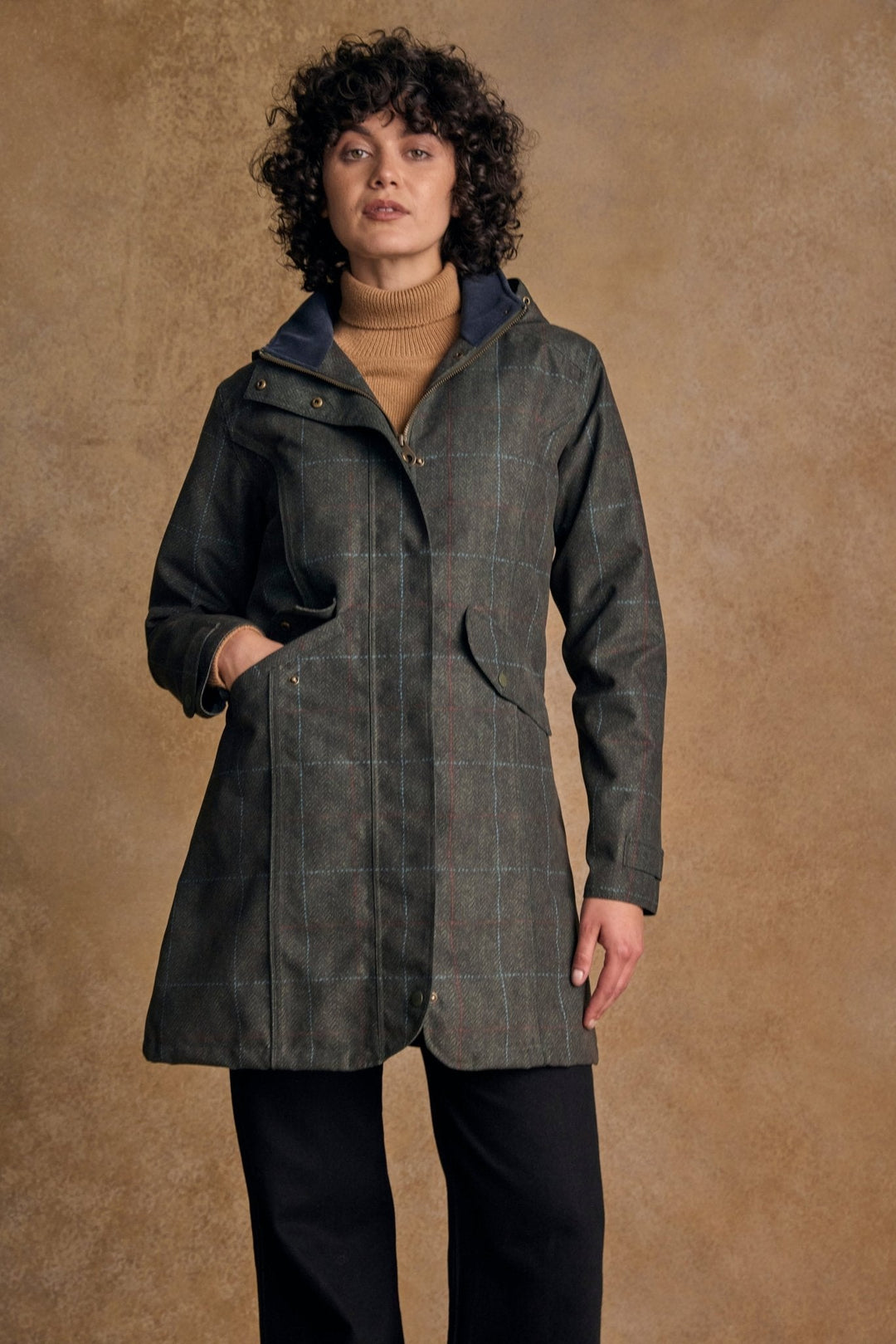 Jack Murphy Ireland - Sophia Waterproof Jacket - Green Windowpane - Waterproof