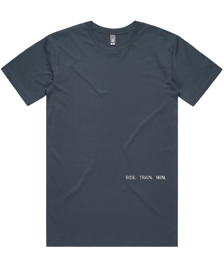 पुरुषों की लोगो टी: पेट्रोल ब्लू