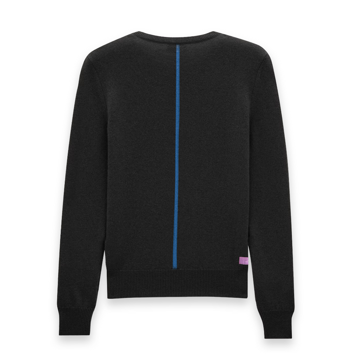 Cashmere Blend Crewneck: Noir