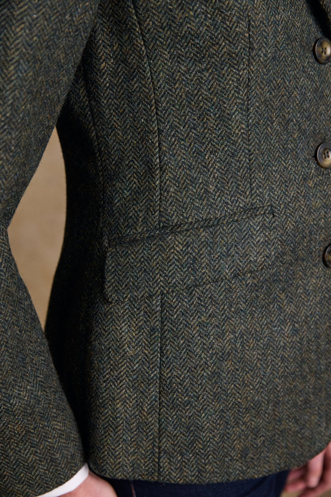 Jack Murphy Ireland - Tara Tweed Hacking Jacket - Green Fields - Tweed