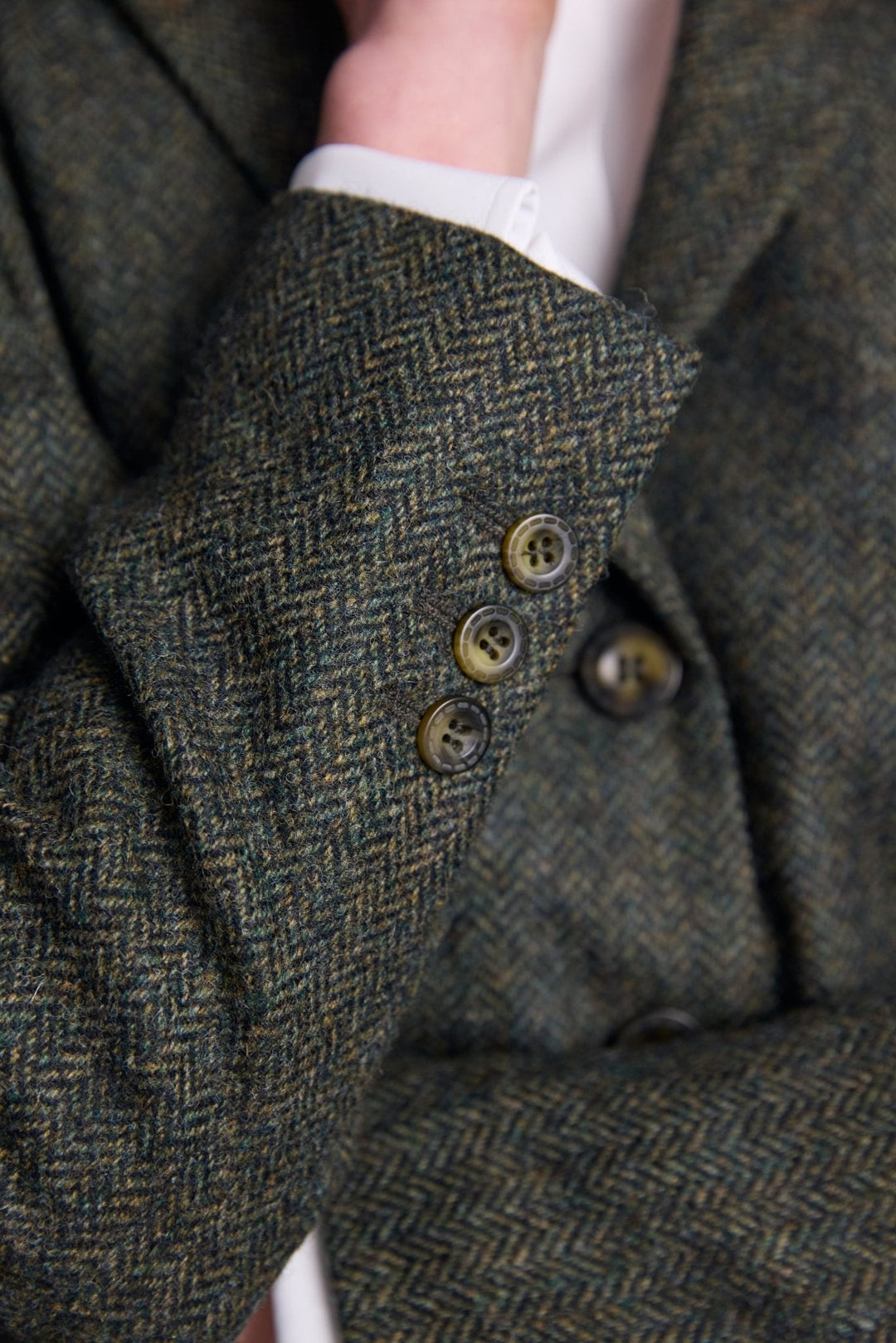 Jack Murphy Ireland - Tara Tweed Hacking Jacket - Green Fields - Tweed