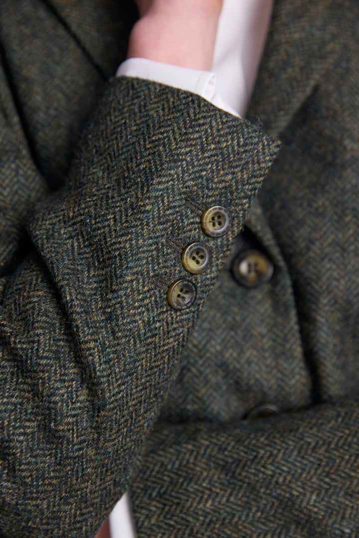 Jack Murphy Ireland - Tara Tweed Hacking Jacket - Green Fields - Tweed