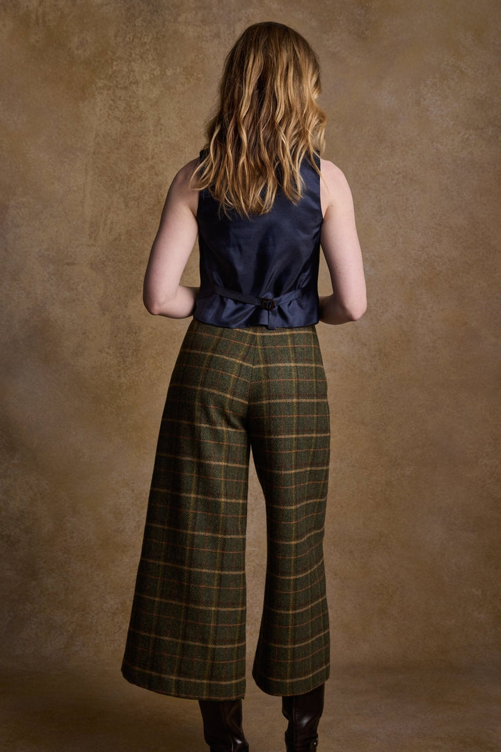 Jack Murphy Ireland - Heidi Tweed Waistcoat - Country Green Check - Tweed