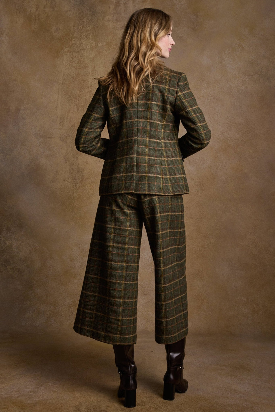 Jack Murphy Ireland - Tara Tweed Hacking Jacket - Green Country Check - Tweed