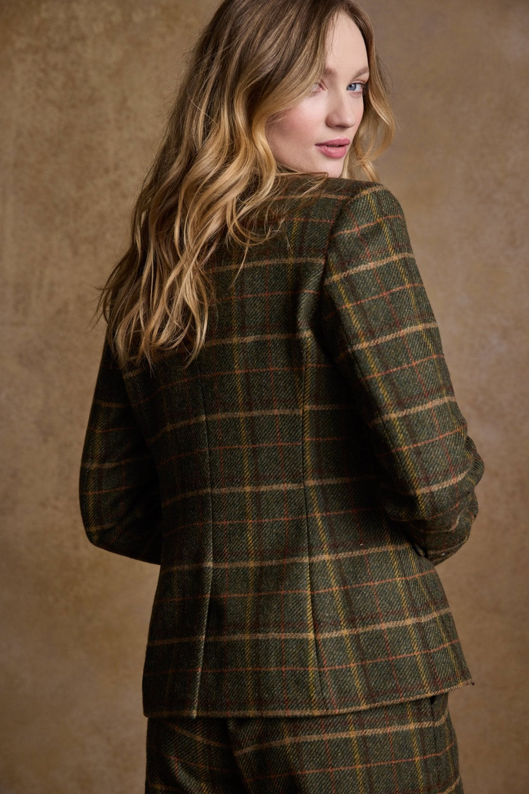 Jack Murphy Ireland - Tara Tweed Hacking Jacket - Green Country Check - Tweed
