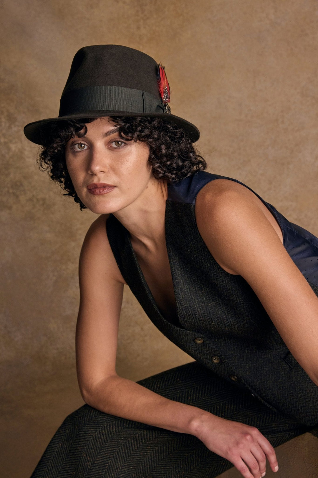 Jack Murphy Ireland - Kildare Felt Trilby Hat - Olive - Hats