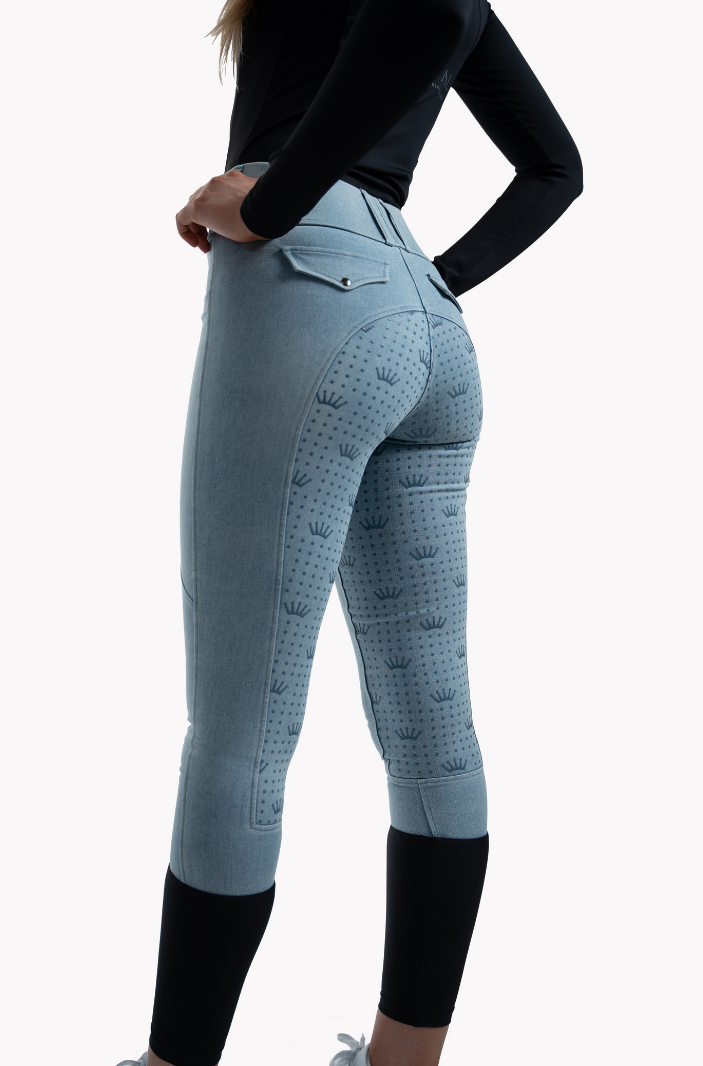 Lottie Denim Tights in Light