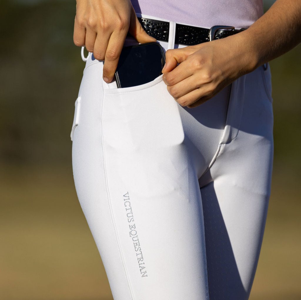 Luxe White Breeches - Victus Equestrian