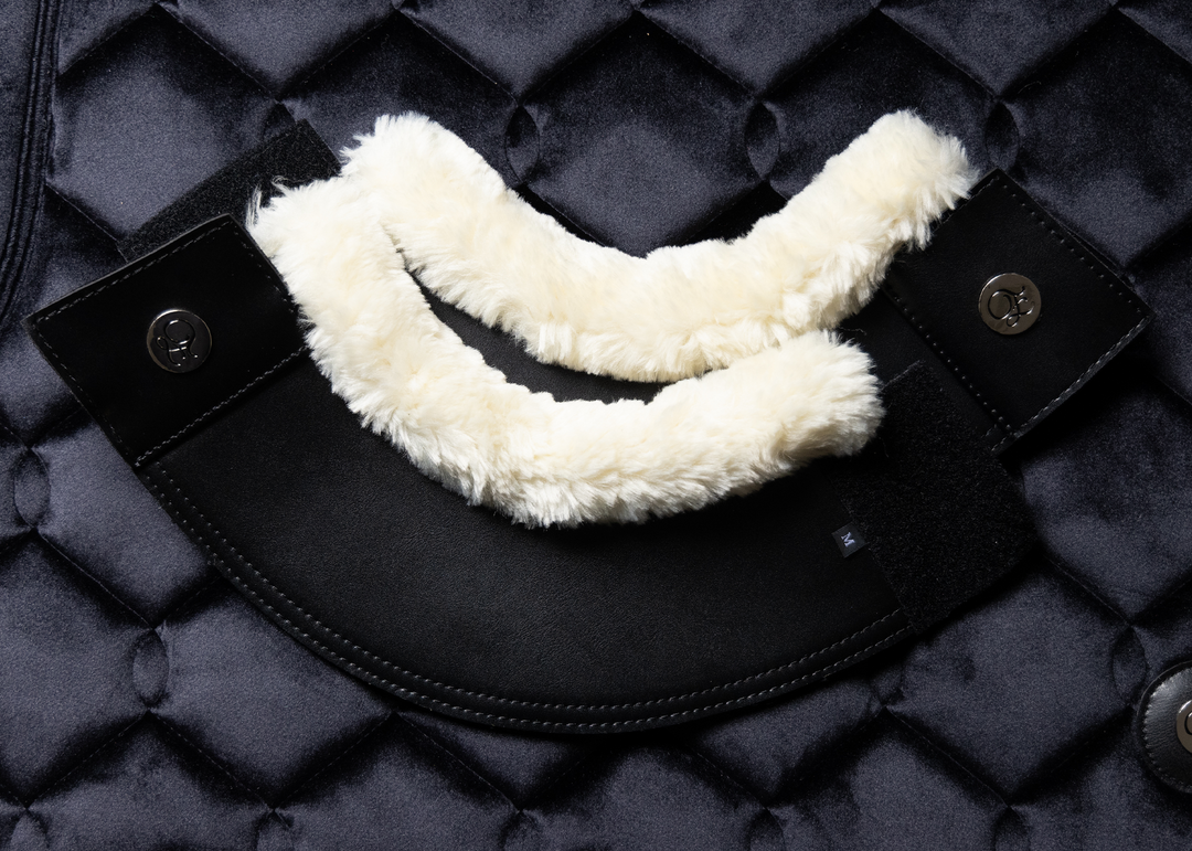 Black Fleece/Leather Bell Boots by Eloquence Equestrian - view 3