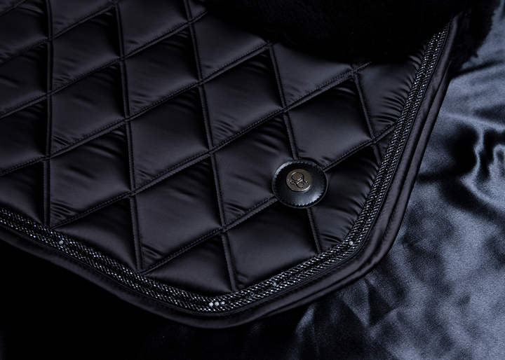 'The King' Black Jewel Full Merino Fleece Saddle Pad
