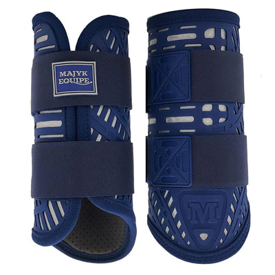 Majyk Equipe Colour Elite Eventing XC Boots 4 Pack Navy Silver
