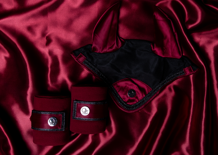 'The Empress' Ruby Red Stardust Polo Wraps