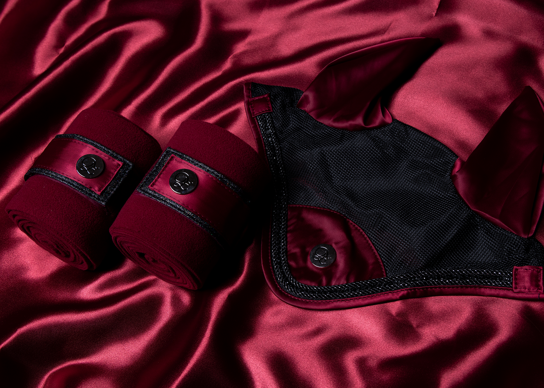 'The Empress' Ruby Red Stardust Polo Wraps