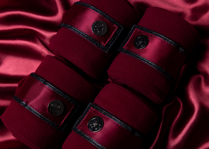'The Empress' Ruby Red Stardust Polo Wraps