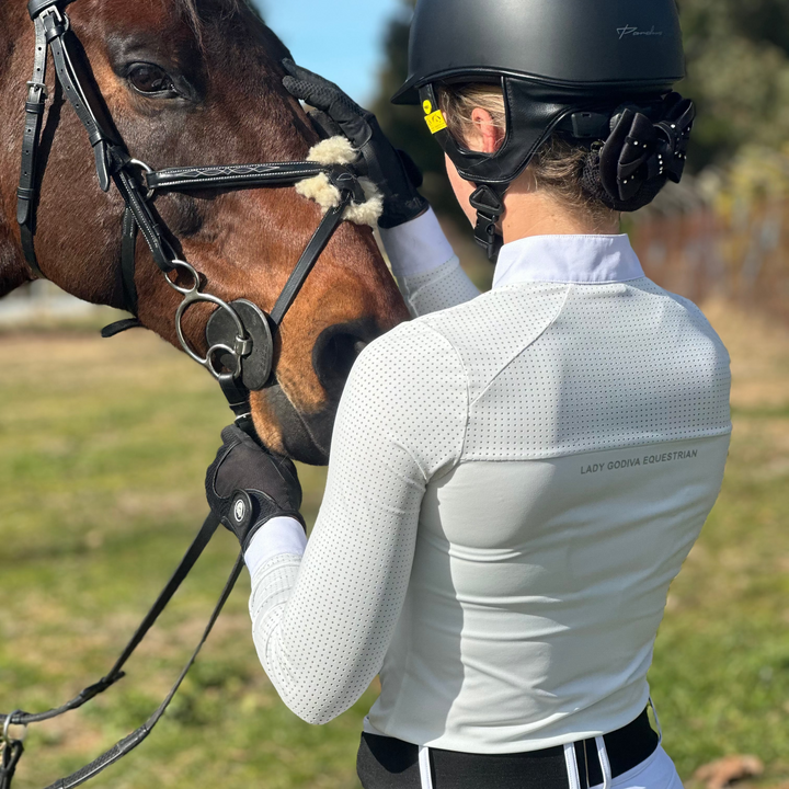 Diamond Precision Show Shirt - Long Sleeve - Cream