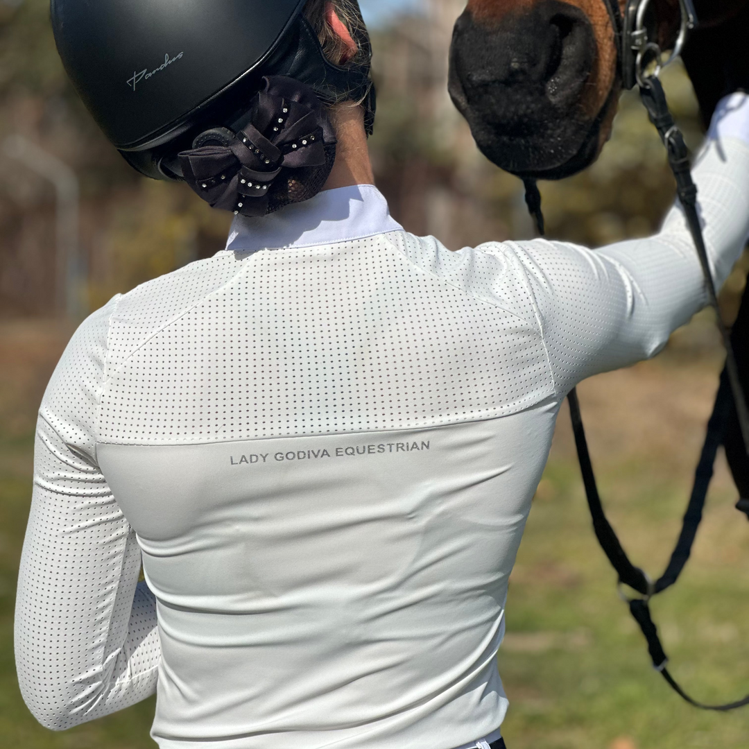 Diamond Precision Show Shirt - Long Sleeve - Cream