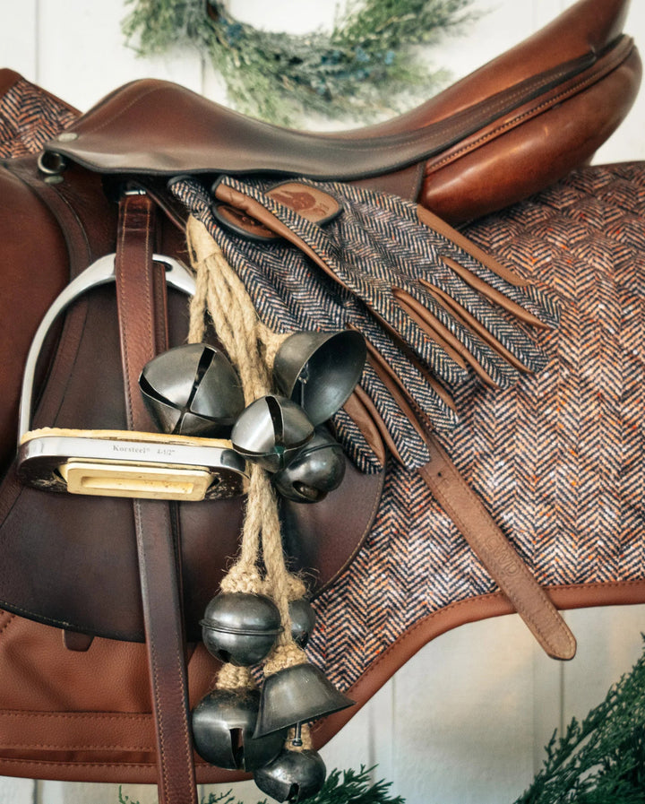 Sixteen Cypress
 Close Contact Saddle Pad, Herringbone & Cognac