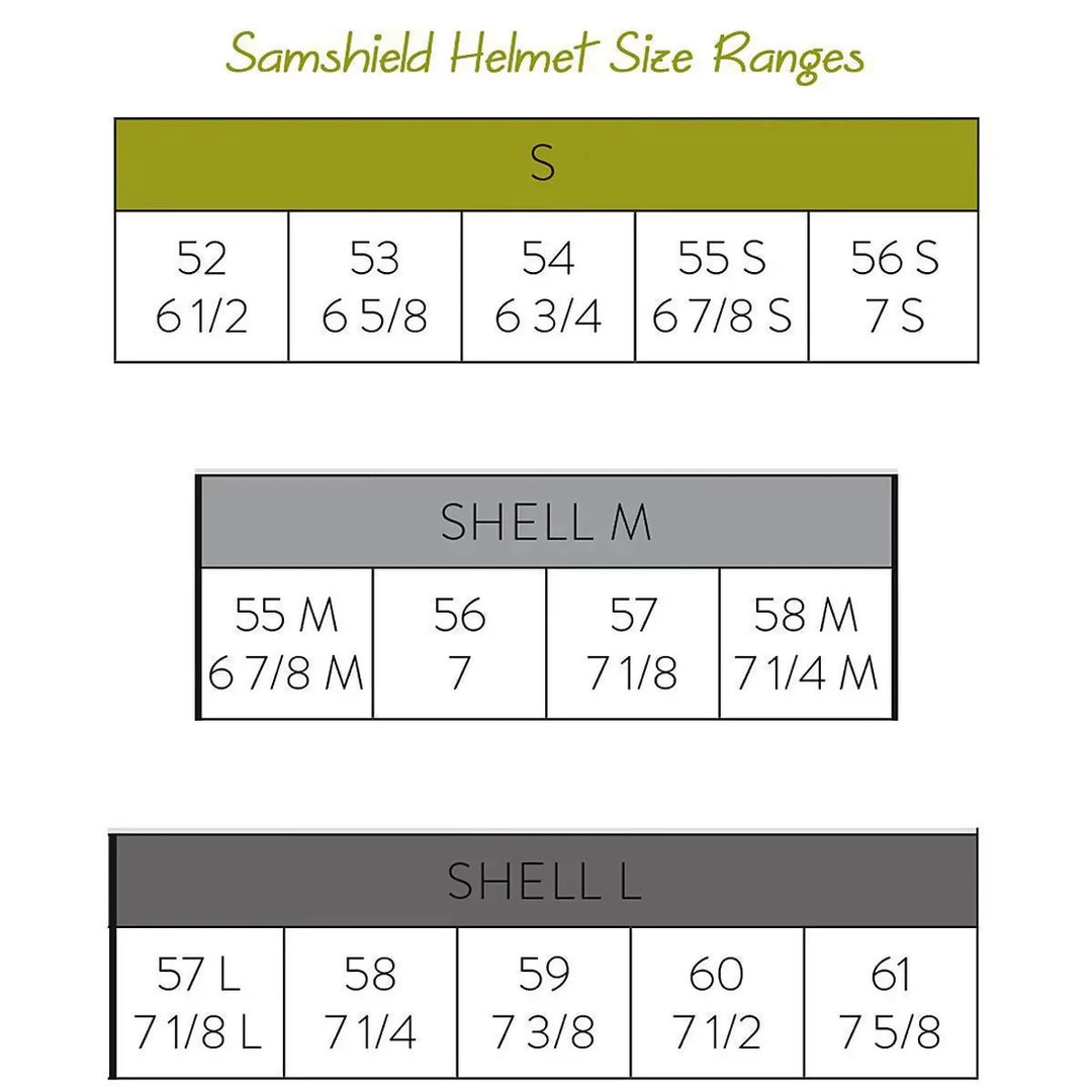 Liners Size Chart